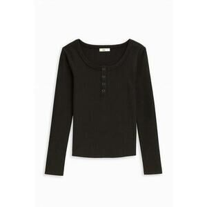 Epic Threads Ribbed-Knit Long-Sleeve Henley